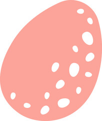 Hand drawn dinosaur egg flat icon