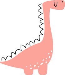 Hand drawn abstract dinosaurs flat icon Jurassic period © Mykola Syvak