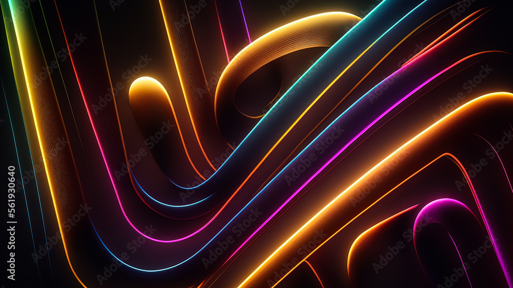 Canvas Prints abstract background with interlaced digital glitch and distortion effect. futuristic cyberpunk desig