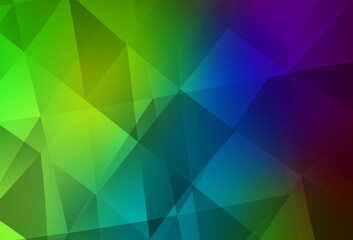 Dark Multicolor vector abstract mosaic background.