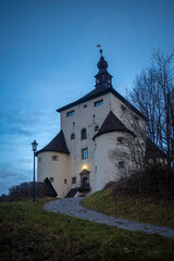 Fototapeta na wymiar The New Castle in Banska Stiavnica at evening, Slovakia, Europe.