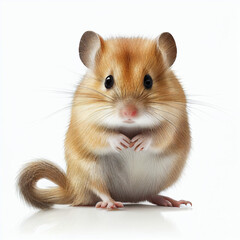 Dormouse full body image with white background ultra realistic



