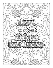 Inspirational Quotes, Quotes Coloring Page, Positive Quotes, Motivational Quotes Coloring Page