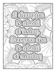 Obraz premium Inspirational Quotes, Quotes Coloring Page, Positive Quotes, Motivational Quotes Coloring Page