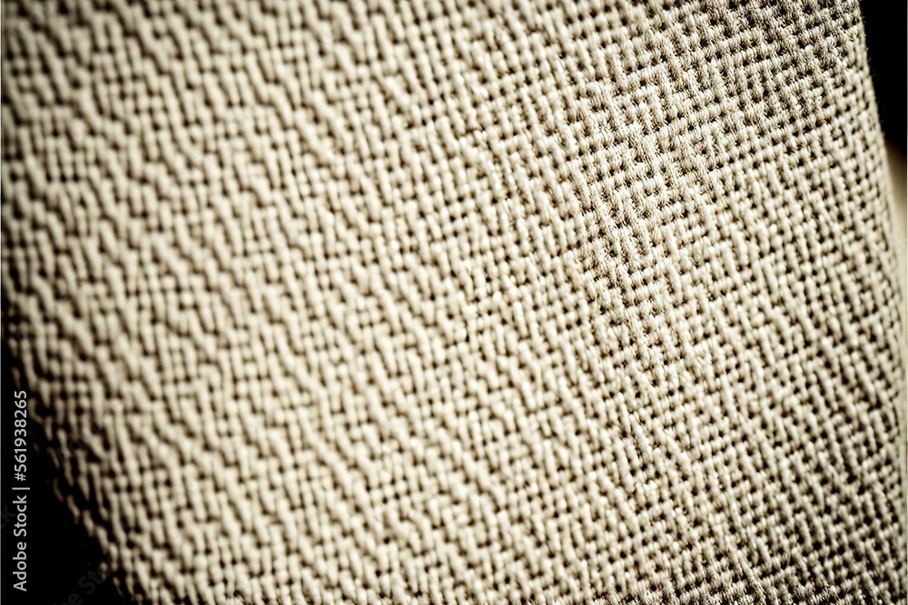 Poster  a close up of a cloth textured with a black background and a white background with a black border and a white border with a black border and white border with a black border and a., generative ai