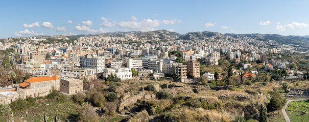 A view over Byblos from the Crusader's castle, Lebanon