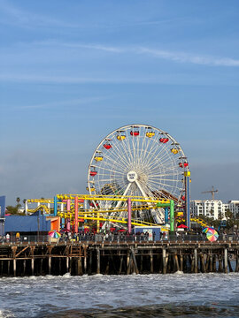 View of Santa Monica Pier, Los Angeles California