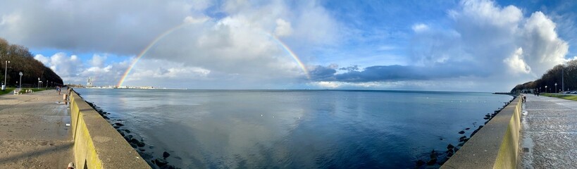 Rainbow over Gdynia