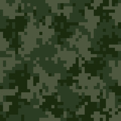 Camouflage military pixel