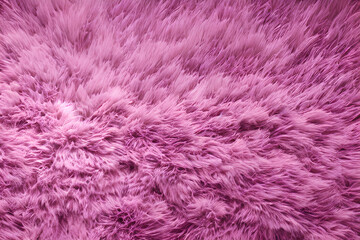Pink long fur texture IA - obrazy, fototapety, plakaty