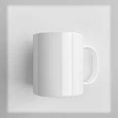 Mug Mock-Up isolated on white background high quality details - 3d rendering