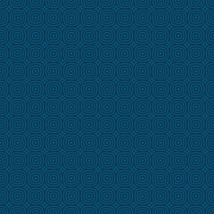Fototapeta na wymiar Geometric line seamless pattern. Simple vector abstract texture with small curved shapes, circles, squares, stripes, repeat tiles. Subtle minimal geometric ornament. Elegant dark blue geo background