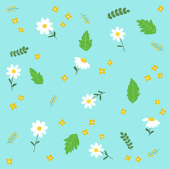 Obraz premium Pattern vector illustration of flowers.