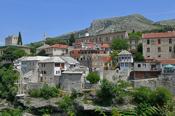 Fototapeta na wymiar Mostar Old Bridge