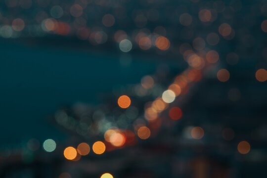 blurred christmas lights bokeh © Hikmet