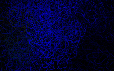 Dark Blue, Green vector pattern with random forms.