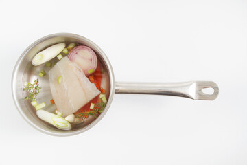 Preparación de caldo de pescado
