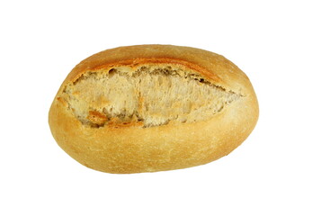 White bread isolated on white background.