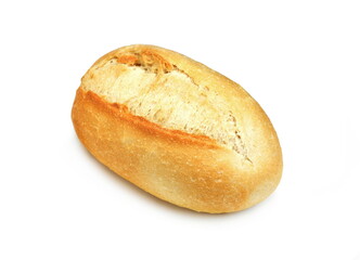 White bread isolated on white background.