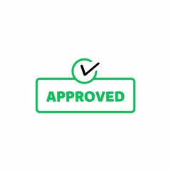 approved icon. Approved vector icon. Approved Vector Images.