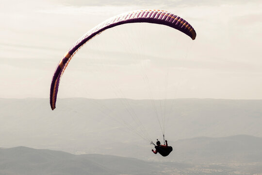 Paragliding in Taxco, Guerrero, Mexico.