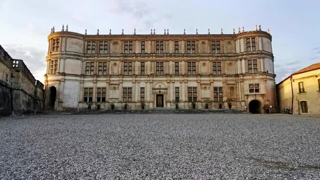 Front view of the castle of Grignan in the Drome, France, Europe.