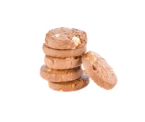 Chocolate cookie on   transparent png