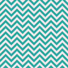 Blue waves zig zag seamless background texture. Popular zigzag chevron pattern on pink background