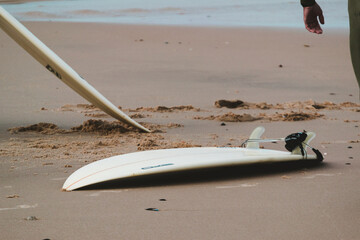 surfboards on the beach