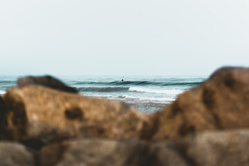 Surfer in the ocean