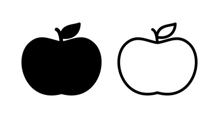 Apple icon vector illustration. Apple sign and symbols for web design.