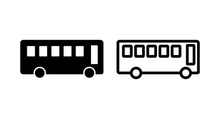 Bus icon vector illustration. bus sign and symbol. transport symbol