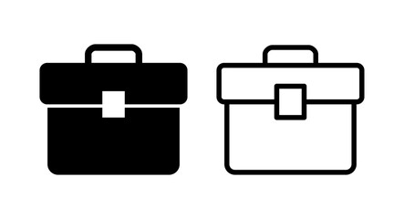 Briefcase icon vector illustration. suitcase sign and symbol. luggage symbol.
