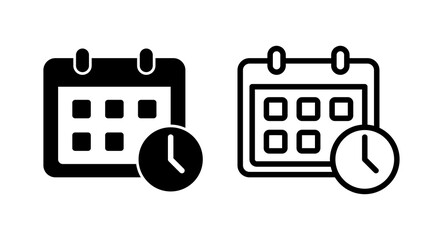 Calendar icon vector illustration. Calender sign and symbol. Schedule icon symbol