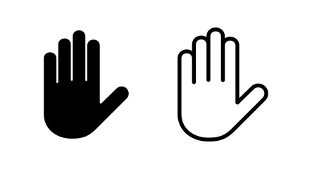 Hand icon vector illustration. hand sign and symbol. hand gesture