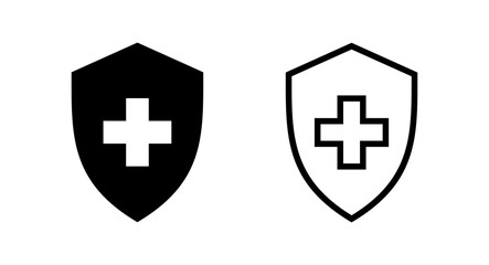 Health insurance icon vector illustration. Insurance document sign and symbol