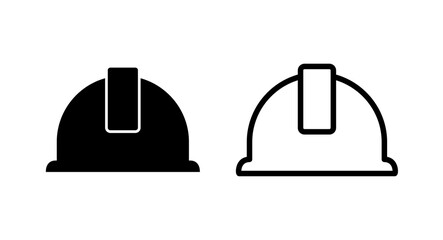 Helmet icon vector illustration. Motorcycle helmet sign and symbol. Construction helmet icon. Safety helmet