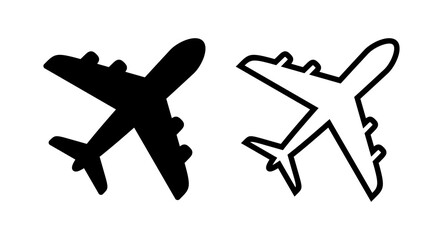 Plane icon vector illustration. Airplane sign and symbol. Flight transport symbol. Travel sign. aeroplane