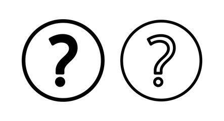 Fototapeta premium Question icon vector illustration. question mark sign and symbol