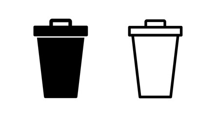 Trash icon vector illustration. trash can icon. delete sign and symbol.