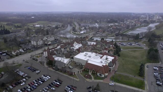 Above Frankenmuth, Michigan in Winter