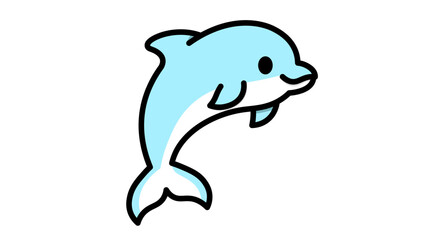 cartoon dolphin