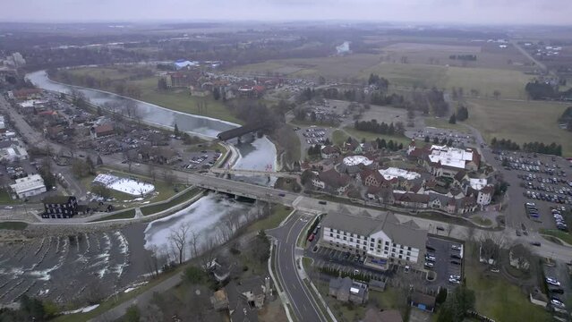Above Frankenmuth, Michigan in Winter