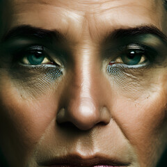 Fototapeta premium close up of a person, Generative ai