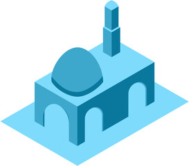 Illustration mosque building