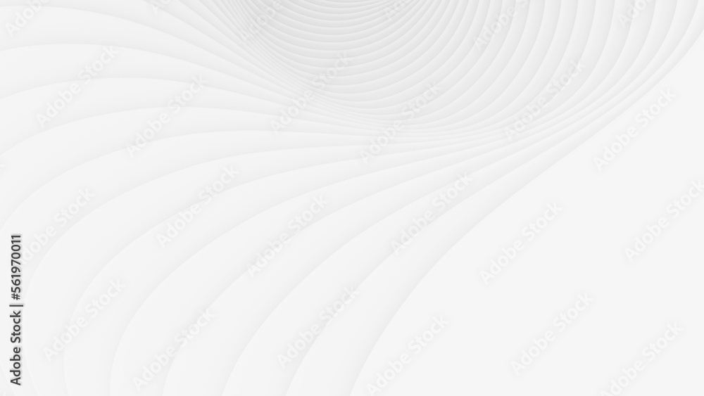 Poster 3d illustrations of modern repeat artistic flowing edge surface curve white smooth shade for archite