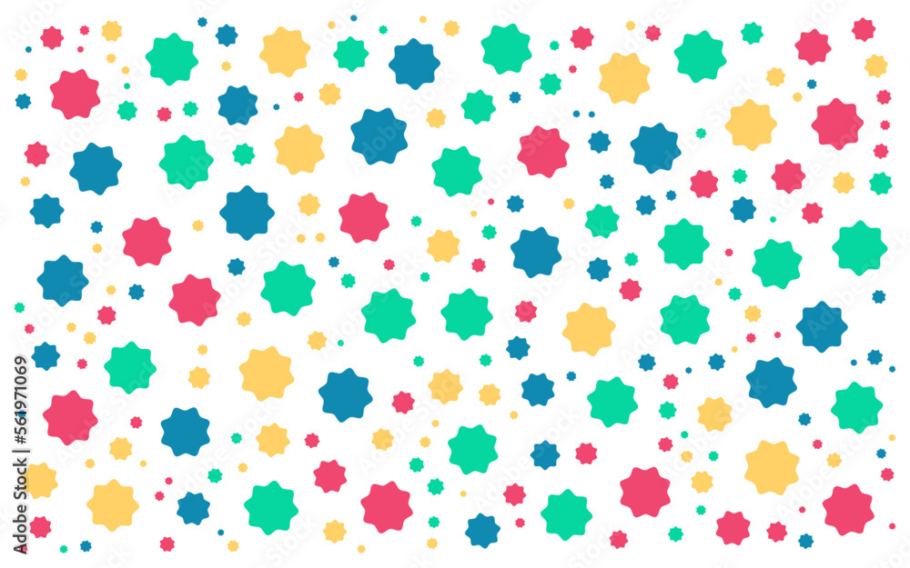 Poster a set of simple minimalistic shapes seamless patterns. memphis design, collection trendy vector geom