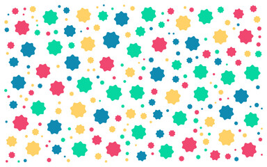 A set of simple minimalistic shapes seamless patterns. Memphis design, Collection trendy vector geometric