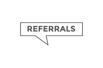 Fototapeta premium Referrals button web banner templates. Vector Illustration 
