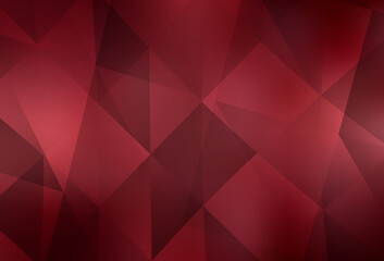 Fototapeta premium Light Red vector low poly background.
